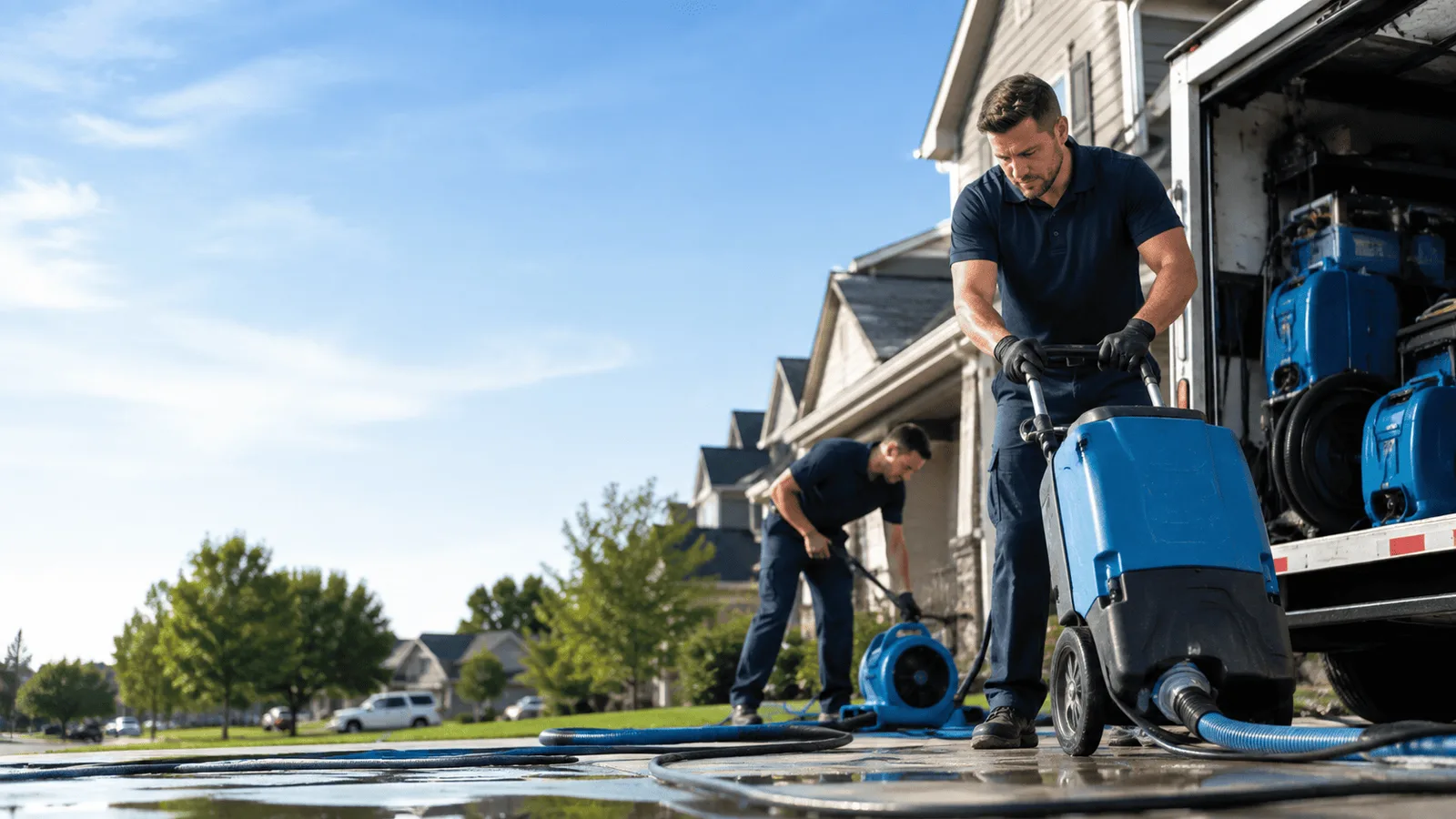 Water Mitigation being performed in North Wales, PA